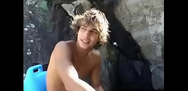 Brazilian surfer dude jerks off